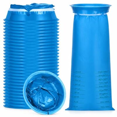 DASHUAIGE 30 Pack Sick Bags 1000ml, Leakproof Disposable Vomit Bags for Travel(Blue) DASHUAIGE 30 Pack Sick Bags 1000ml, Leakproof Disposable Vomit Bags for Travel(Blue)