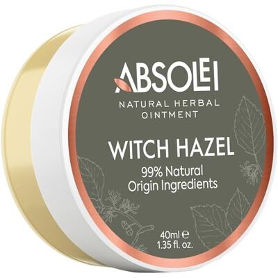 ABSOLEI Hemorrhoids Ointment, Natural Witch Hazel Ointment for Burning, Itching and Discomfort, 40 ml (Pack of 1) ABSOLEI Hemorrhoids Ointment, Natural Witch Hazel Ointment for Burning, Itching and Discomfort, 40 ml (Pack of 1)