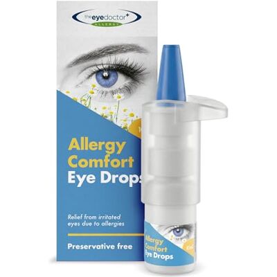 The Eye Doctor Hayfever Eye Drops for Allergy Comfort – Preservative-Free Relief for Itchy, Red Eyes from Pollen & Allergies – with 1% Helichrysum Extract – Contact Lens Safe, Long-Lasting Hydration The Eye Doctor Hayfever Eye Drops for Allergy Comfort – Preservative-Free Relief for Itchy, Red Eyes from Pollen & Allergies – with 1% Helichrysum Extract – Contact Lens Safe, Long-Lasting Hydration