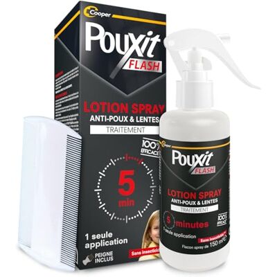 Pouxit Flash Anti-Lice and Nits Spray 150ml Pouxit Flash Anti-Lice and Nits Spray 150ml