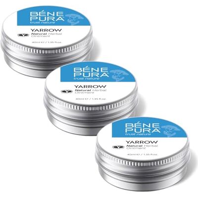 Trust BenePura Hemorrhoids Ointment, Natural White Yarrow Ointment for Burning, Itching and Discomfort, 40 ml (Pack of 3) Trust BenePura Hemorrhoids Ointment, Natural White Yarrow Ointment for Burning, Itching and Discomfort, 40 ml (Pack of 3)