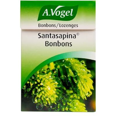 A.Vogel Santasapina Lozenges Spruce Shoot Extract Fruit Juice Concentrate Honey Suitable for Vegetarians 30g A.Vogel Santasapina Lozenges Spruce Shoot Extract Fruit Juice Concentrate Honey Suitable for Vegetarians 30g