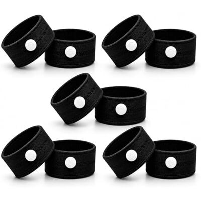 Glamza Anti-Sickness Travel Bands Acupressure Wristbands for Motion Sickness and Nausea Relief (X5 Pairs (Black)) Glamza Anti-Sickness Travel Bands Acupressure Wristbands for Motion Sickness and Nausea Relief (X5 Pairs (Black))
