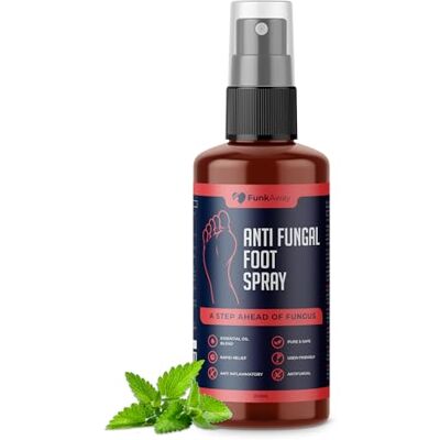 FunkAway Anti Fungal Foot Spray 200ml Extra Strong Antifungal Spray for Feet Fungus, Athlete’s Foot & Itchy Skin Fast-Acting Athlete Foot Treatment for Odour, Sweaty Feet & Cracked Skin Relief FunkAway Anti Fungal Foot Spray 200ml Extra Strong Antifungal Spray for Feet Fungus, Athlete’s Foot & Itchy Skin Fast-Acting Athlete Foot Treatment for Odour, Sweaty Feet & Cracked Skin Relief
