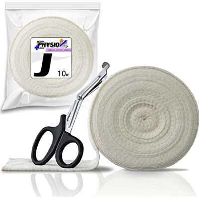 RE-GEN 10m Full Roll + 18cm Scissors Tubular Compression Elastic Bandage Dressing Size J (18cm) for Limb Size 46-70cm Ideal for Childs Torso, Small Trunk, Lower Back, XL Adult Thighs RE-GEN 10m Full Roll + 18cm Scissors Tubular Compression Elastic Bandage Dressing Size J (18cm) for Limb Size 46-70cm Ideal for Childs Torso, Small Trunk, Lower Back, XL Adult Thighs