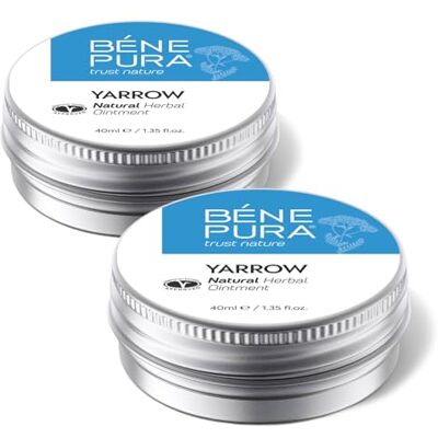Trust BenePura Hemorrhoids Ointment, Natural White Yarrow Ointment for Burning, Itching and Discomfort, 40 ml (Pack of 2) Trust BenePura Hemorrhoids Ointment, Natural White Yarrow Ointment for Burning, Itching and Discomfort, 40 ml (Pack of 2)