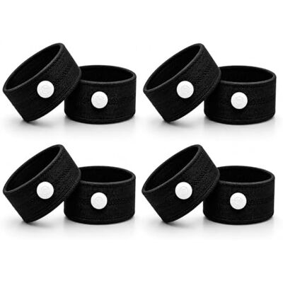 Glamza Anti-Sickness Travel Bands Acupressure Wristbands for Motion Sickness and Nausea Relief (X4 Pairs (Black)) Glamza Anti-Sickness Travel Bands Acupressure Wristbands for Motion Sickness and Nausea Relief (X4 Pairs (Black))