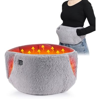 CHTENZY Abdominal Heating Pad for Period Cramps, Back & Hand Warmer Belt Soft crystal velvet heating pad with hand pocket, 3 temp settings & USB cord for lower back and menstrual cramp relief. CHTENZY Abdominal Heating Pad for Period Cramps, Back & Hand Warmer Belt Soft crystal velvet heating pad with hand pocket, 3 temp settings & USB cord for lower back and menstrual cramp relief.