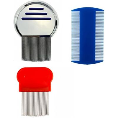 GifBasg Premium Comb Kit for Lice, Nits Dandruff Removal Durable Metal Dual-Sided Plastic Combs for All Hair Types, Effective Hair Care with Fine-Tooth Designs for Quick Nit Treatment and Gentle Detangling GifBasg Premium Comb Kit for Lice, Nits Dandruff Removal Durable Metal Dual-Sided Plastic Combs for All Hair Types, Effective Hair Care with Fine-Tooth Designs for Quick Nit Treatment and Gentle Detangling