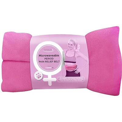 ThermoDR Wheat Bags Microwavable Heat Pack Belt Femacare Soft Fleece Period Cramp Heat Pad with UK Cleaned Wheat, Elasticated Strap & Unscented for Body Discomfort by ThermoDR Wheat Bags Microwavable Heat Pack Belt Femacare Soft Fleece Period Cramp Heat Pad with UK Cleaned Wheat, Elasticated Strap & Unscented for Body Discomfort by