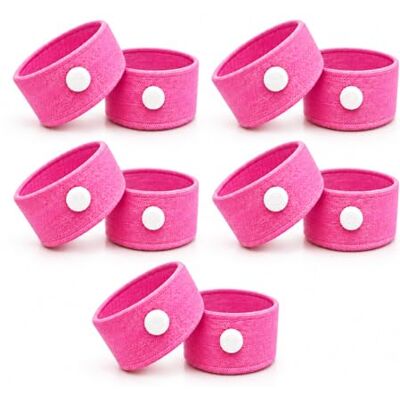 Glamza Anti-Sickness Travel Bands Acupressure Wristbands for Motion Sickness and Nausea Relief (X5 Pairs (Pink)) Glamza Anti-Sickness Travel Bands Acupressure Wristbands for Motion Sickness and Nausea Relief (X5 Pairs (Pink))