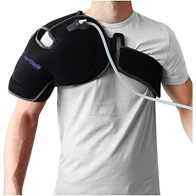 Talar Made TalarMade Adjustable Shoulder Joint Support Ice Pack Brace Air Pump Technology for Customised Compression Ideal for Sports Physio Rehab Sprains Strains Pain Post Op Recovery One Size Fits All Talar Made TalarMade Adjustable Shoulder Joint Support Ice Pack Brace Air Pump Technology for Customised Compression Ideal for Sports Physio Rehab Sprains Strains Pain Post Op Recovery One Size Fits All