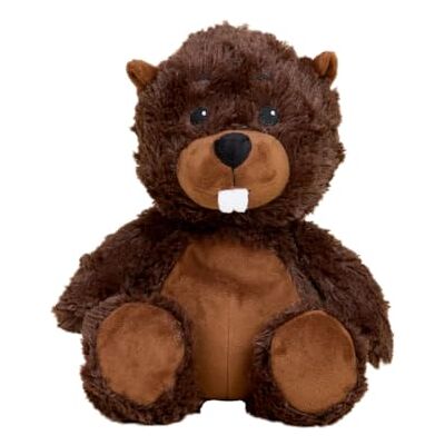 Warmies Plush Beaver Microwavable Large, Weighted Heatable Plush Heat Pad for Children and Adults, with French Laveder Scent Warmies Plush Beaver Microwavable Large, Weighted Heatable Plush Heat Pad for Children and Adults, with French Laveder Scent