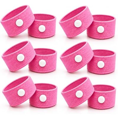 Glamza Anti-Sickness Travel Bands Acupressure Wristbands for Motion Sickness and Nausea Relief (X6 Pairs (Pink)) Glamza Anti-Sickness Travel Bands Acupressure Wristbands for Motion Sickness and Nausea Relief (X6 Pairs (Pink))