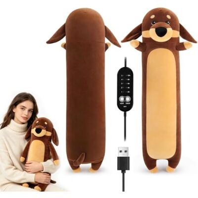 Zogxyc Dachshund Dog USB Electric Heating Pad for Period Pain Relief, 50cm USB Powered Electric Heat Pads, Portable Menstrual Heated Plush Stuffed Animal, Gifts for Women Girls Zogxyc Dachshund Dog USB Electric Heating Pad for Period Pain Relief, 50cm USB Powered Electric Heat Pads, Portable Menstrual Heated Plush Stuffed Animal, Gifts for Women Girls