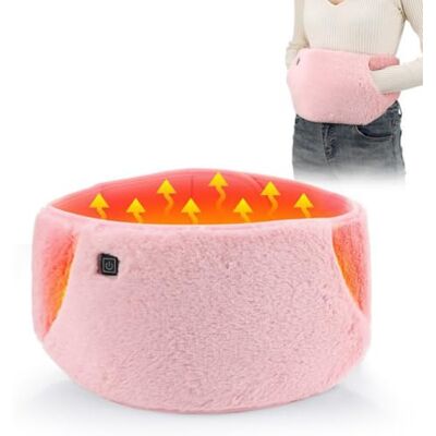 Awubsd Period Heat Pad for Pain Relief with 1.5m Cable 3-Level Adjustable,Pink Heating Pad for Period Pain, Soft Washable Waist Warmer & Hand Warmer for Women Awubsd Period Heat Pad for Pain Relief with 1.5m Cable 3-Level Adjustable,Pink Heating Pad for Period Pain, Soft Washable Waist Warmer & Hand Warmer for Women