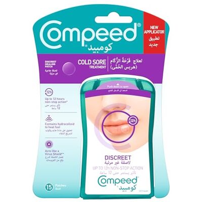 Compeed Cold Sore Patch 15 Pack Pack of 2 Compeed Cold Sore Patch 15 Pack Pack of 2