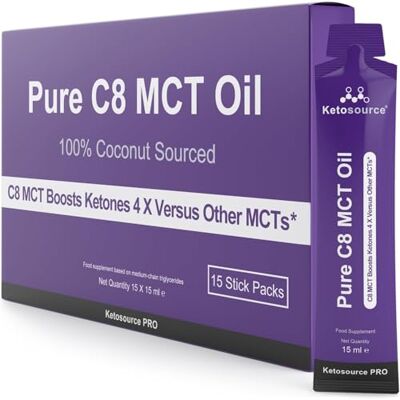 Ketosource - Pure C8 MCT Oil Packets - C8 - MCT Oil Ketosource - Pure C8 MCT Oil Packets - C8 - MCT Oil