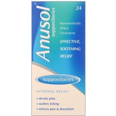 HayMax Anusol Suppositories 24 Haemorrhoid Pain Relief Suppositories HayMax Anusol Suppositories 24 Haemorrhoid Pain Relief Suppositories