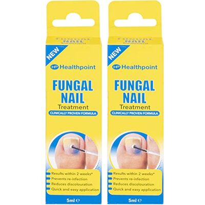 Healthpoint 2 Pack Fungal Nail Treatment, Results in 2 Weeks, Prevents Re-Infection, Reduces Discolouration, 5ml Healthpoint 2 Pack Fungal Nail Treatment, Results in 2 Weeks, Prevents Re-Infection, Reduces Discolouration, 5ml