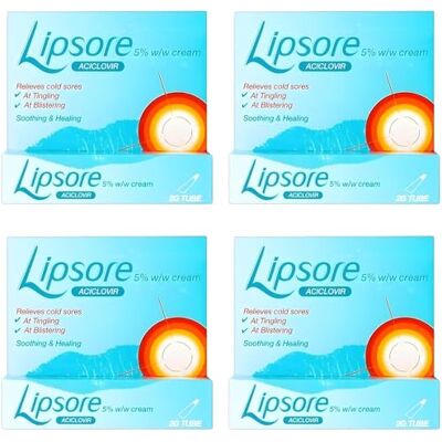 Bemacar 4 x Cold Sore Cream 5% Aciclovir – Fast Acting Coldsore Cream – for Mouth Ulcer & Cold Sore Treatment (4 Packs x 2g Tubes) Bemacar 4 x Cold Sore Cream 5% Aciclovir – Fast Acting Coldsore Cream – for Mouth Ulcer & Cold Sore Treatment (4 Packs x 2g Tubes)