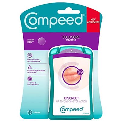 Compeed Cold Sore Patch, 60 Patches (4 Packs of 15 Compeed Cold Sore Patch, 60 Patches (4 Packs of 15