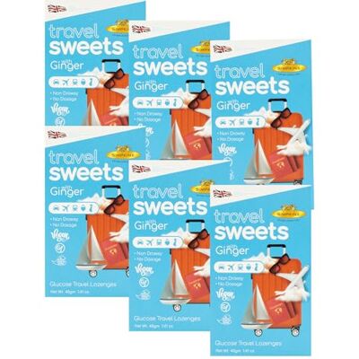 Nipits Simpkins Ginger Glucose Travel Lozenges 40g (Pack of 6) Nipits Simpkins Ginger Glucose Travel Lozenges 40g (Pack of 6)