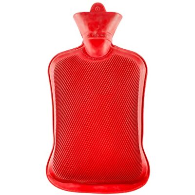 Sailbe Premium Rubber Hot Water Bottle with Multifunction Uses 2L Classic Hot Water Bag Quick Pain Relief from Headaches, Back Pain, Arthritis (Red) Sailbe Premium Rubber Hot Water Bottle with Multifunction Uses 2L Classic Hot Water Bag Quick Pain Relief from Headaches, Back Pain, Arthritis (Red)