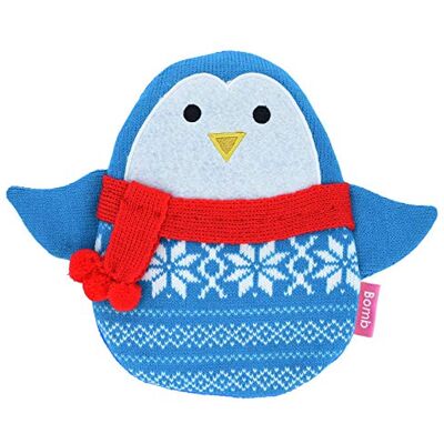 Bomb Cosmetics Pablo The Penguin Microwaveable Herbal Knitted Body Warmer Hot Pack, 800 g Bomb Cosmetics Pablo The Penguin Microwaveable Herbal Knitted Body Warmer Hot Pack, 800 g