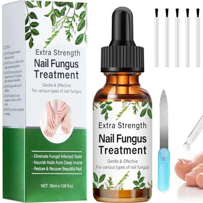 PAPOIYA Fungal Nail Treatment, Nail Fungus Treatment for Toenail, Extra Strong Toenail Fungus Treatment, Strengthen and Revitalize Damaged, Broken, And Discolored Nails, Restoring Healthy Nails, 30ML PAPOIYA Fungal Nail Treatment, Nail Fungus Treatment for Toenail, Extra Strong Toenail Fungus Treatment, Strengthen and Revitalize Damaged, Broken, And Discolored Nails, Restoring Healthy Nails, 30ML