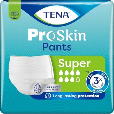 TENA - Pants ProSkin Super - Medium - 4x12 - Incontinence Pants TENA - Pants ProSkin Super - Medium - 4x12 - Incontinence Pants