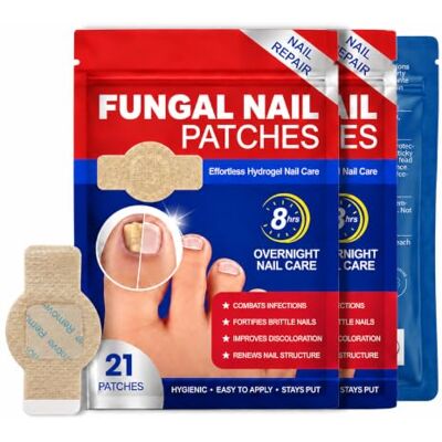 ZYOC Fungal Nail Treatment Patches 63PCS Extra Strength, 8-Hour Overnight Care for Toenails & Fingernails, Breathable Repair Plasters ZYOC Fungal Nail Treatment Patches 63PCS Extra Strength, 8-Hour Overnight Care for Toenails & Fingernails, Breathable Repair Plasters