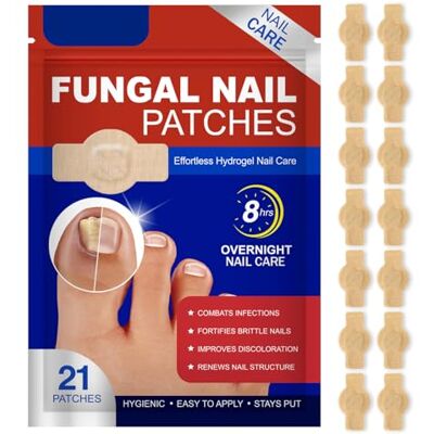 IWKDIJ Fungal Nail Treatment for Toenail,21pcs Multi-Purpose Toe Nail Patches,8-Hours OverNight Renewal-Safe & Painless IWKDIJ Fungal Nail Treatment for Toenail,21pcs Multi-Purpose Toe Nail Patches,8-Hours OverNight Renewal-Safe & Painless
