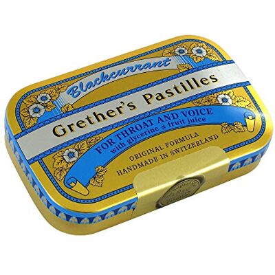 Grether's pastilles Blackcurrant 60g Pack of 25 Lozenges Grether's pastilles Blackcurrant 60g Pack of 25 Lozenges