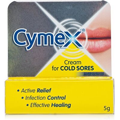 Cymex Cream for Cold Sores, 3 x 5g Antibacterial, Triple Action Formula, Active Relief, Infection Control, Cream Treatment, Effective Healing Cymex Cream for Cold Sores, 3 x 5g Antibacterial, Triple Action Formula, Active Relief, Infection Control, Cream Treatment, Effective Healing