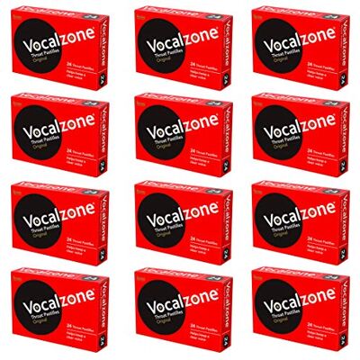 Vocalzone Original Sore Throat Relief Pastilles Multi-Pack (12 x 24) Vocalzone Original Sore Throat Relief Pastilles Multi-Pack (12 x 24)