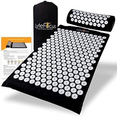 LyfeFocus Acupressure Mat & Pillow Set - Pain Relief LyfeFocus Acupressure Mat & Pillow Set - Pain Relief