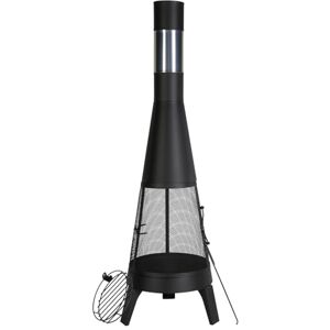VEVOR Chiminea, 20 Inch Outdoor Wood Burning Firepit, Conical Fireplace for BBQ & Warming, Outside Wooden Fire Pit with Grill Mesh, Chimney Coat & Rustproof Chiminea Lid, for Patio, Garden, Backyard VEVOR Chiminea, 20 Inch Outdoor Wood Burning Firepit, Conical Fireplace for BBQ & Warming, Outside Wooden Fire Pit with Grill Mesh, Chimney Coat & Rustproof Chiminea Lid, for Patio, Garden, Backyard