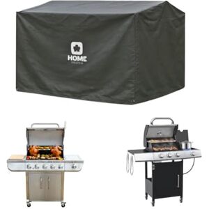 Home Source Waterproof Outdoor BBQ Cover – Durable Polyester Grill Protector with Drawstring Closure, Fits 4 Burner, Large, XL, Kettle & More Home Source Waterproof Outdoor BBQ Cover – Durable Polyester Grill Protector with Drawstring Closure, Fits 4 Burner, Large, XL, Kettle & More