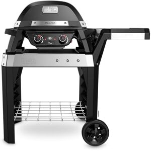 Weber PULSE 2000 electric barbecue with trolley, 49 x 39cm grilling surface, temperatures over 300°C, two-zone grilling, digital temperature control & thermometer Black (85010074) Weber PULSE 2000 electric barbecue with trolley, 49 x 39cm grilling surface, temperatures over 300°C, two-zone grilling, digital temperature control & thermometer Black (85010074)