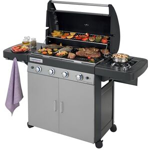 Campingaz 4 Series Classic LS Plus Gas BBQ 4 Burner Gas Barbecue Grill 12.8 KW Power Instaclean Easy Cleaning System Cast Iron Grid and Griddle with Side Burner, Black/Grey, 160 x 59.8 x 115.6 cm Campingaz 4 Series Classic LS Plus Gas BBQ 4 Burner Gas Barbecue Grill 12.8 KW Power Instaclean Easy Cleaning System Cast Iron Grid and Griddle with Side Burner, Black/Grey, 160 x 59.8 x 115.6 cm