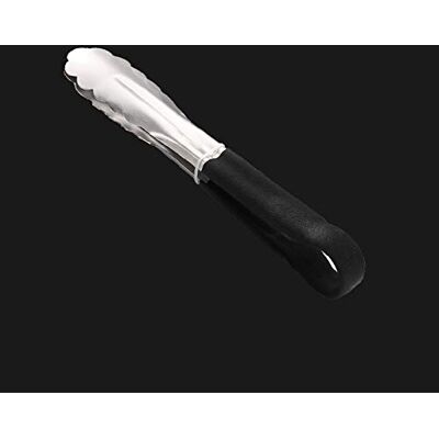 SENRISE Kitchen Tongs Stainless Steel Cooking Tongs Heat Resistant Locking Tongs for Cooking Food Serving Salad Barbecue Grill, 1 Pack (12 inch, Smooth, Black) SENRISE Kitchen Tongs Stainless Steel Cooking Tongs Heat Resistant Locking Tongs for Cooking Food Serving Salad Barbecue Grill, 1 Pack (12 inch, Smooth, Black)