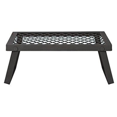 Amazon Basics Medium Portable Folding Campfire Camping Grill Grate, Camping BBQ, Camping Cooking, Black Steel Amazon Basics Medium Portable Folding Campfire Camping Grill Grate, Camping BBQ, Camping Cooking, Black Steel