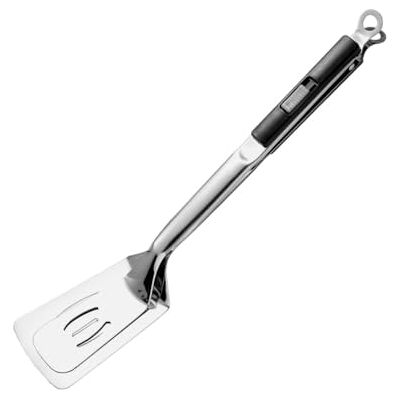 CARPJZ Slide Lock Tongs, 2 in 1 Stainless Steel Spatula Tongs Combo for Steak Fish BBQ, Heat Resistant Handle, Multi Purpose Cooking Turner for Kitchen Grill CARPJZ Slide Lock Tongs, 2 in 1 Stainless Steel Spatula Tongs Combo for Steak Fish BBQ, Heat Resistant Handle, Multi Purpose Cooking Turner for Kitchen Grill