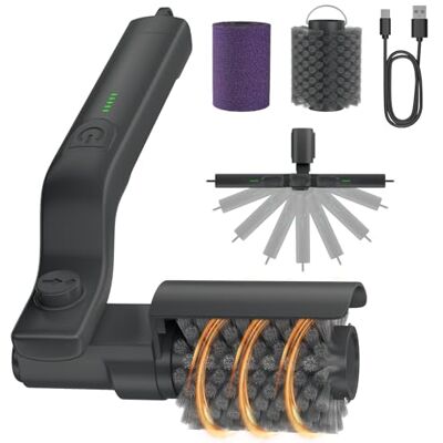 YSINOBEAR Electric Grill Brush for Outdoor, 2026 Upgraded BBQ Grill Cleaner,1500RPM,2000mAH,3-Speed & Angle Adjustable, 100Mins Runtime Cordless Grill Cleaning Brush with Gloves for Barbecue Grates (B) YSINOBEAR Electric Grill Brush for Outdoor, 2026 Upgraded BBQ Grill Cleaner,1500RPM,2000mAH,3-Speed & Angle Adjustable, 100Mins Runtime Cordless Grill Cleaning Brush with Gloves for Barbecue Grates (B)