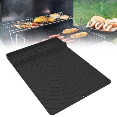 Generic Silicone Grill Mat for Barbecue, Silicone Grill Mat for Ninja FlexFlame Outdoor Grills BBQ Accessories for Barbecue Grills Outdoor Kitchen Counter BBQ Cooking Forty Generic Silicone Grill Mat for Barbecue, Silicone Grill Mat for Ninja FlexFlame Outdoor Grills BBQ Accessories for Barbecue Grills Outdoor Kitchen Counter BBQ Cooking Forty