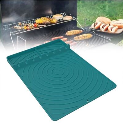 Generic Silicone Grill Mat for Barbecue, Silicone Grill Mat for Ninja FlexFlame Outdoor Grills BBQ Accessories for Barbecue Grills Outdoor Kitchen Counter BBQ Cooking Forty Generic Silicone Grill Mat for Barbecue, Silicone Grill Mat for Ninja FlexFlame Outdoor Grills BBQ Accessories for Barbecue Grills Outdoor Kitchen Counter BBQ Cooking Forty