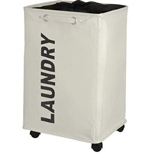 WENKO 3450110100 Laundry bin Quadro Beige Laundry basket, capacity 79 L, Plastic Polyester, 40 x 60 x 33 cm, Beige WENKO 3450110100 Laundry bin Quadro Beige Laundry basket, capacity 79 L, Plastic Polyester, 40 x 60 x 33 cm, Beige