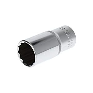 Gedore Red Long socket, 1/2" 12.5 mm drive, bi-hex 27 mm AF, Tool, R61102714, Steel Gedore Red Long socket, 1/2" 12.5 mm drive, bi-hex 27 mm AF, Tool, R61102714, Steel