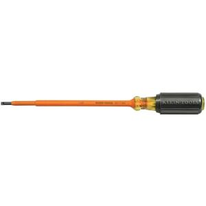 KLEIN TOOLS 3/16-Inch Insulated Cabinet Tip Screwdriver with 7-Inch Shank 601-7-INS KLEIN TOOLS 3/16-Inch Insulated Cabinet Tip Screwdriver with 7-Inch Shank 601-7-INS
